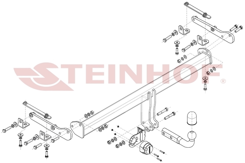 Фаркоп Steinhof для Nissan Qashqai (J11)