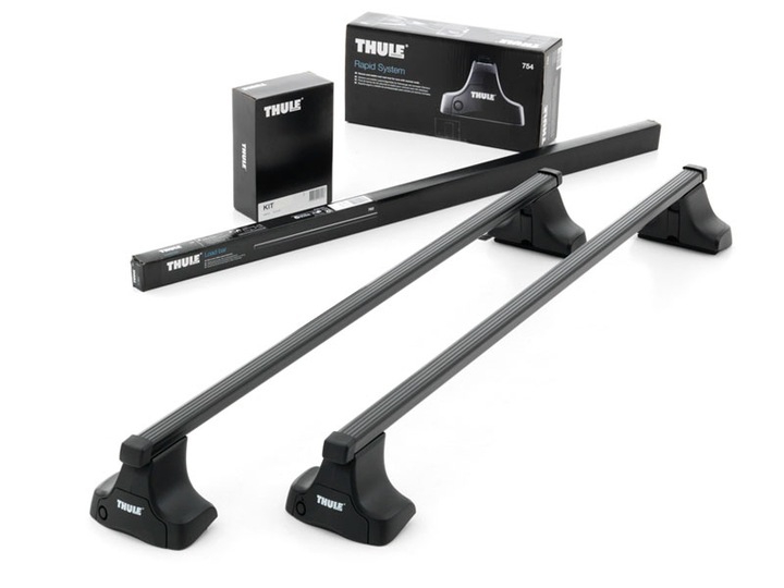 Стальной багажник на крышу автомобиля SUZUKI Alto, 3-dr Hatchback, 1994-2001 (EUR) Thule SquareBar- 1270 mm (Арт. 712300-754-1168)