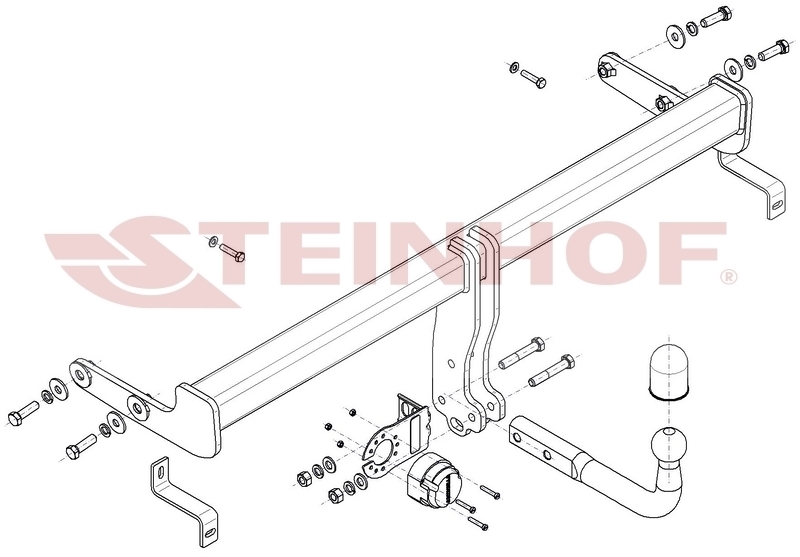 Фаркоп Steinhof для Hyundai Tucson и Kia Sportage