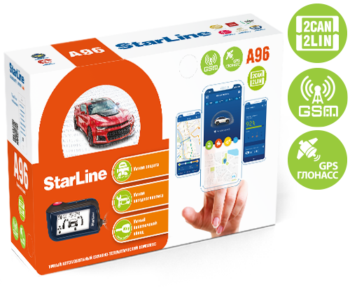 Автосигнализация StarLine A96 BT 2CAN+2LIN GSM-GPS
