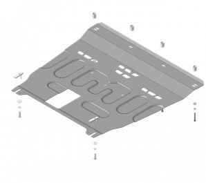 Защита стальная Мотодор для картера двигателя, КПП на Hyundai Sonata VII и KIA Optima
