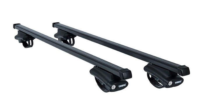 Стальной багажник на крышу автомобиля KIA, Soul (Mk I) , 5-dr Hatchback  2008-2013 Thule SquareBar- 1270 mm (Арт. 712300-775)