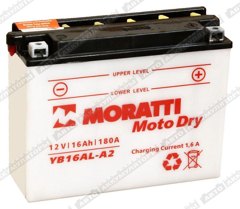 Мотоаккумулятор Moratti YB16AL-A2