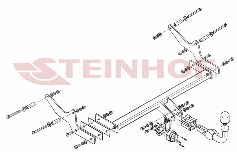 Фаркоп Steinhof для Renault Laguna III Grandtour универсал