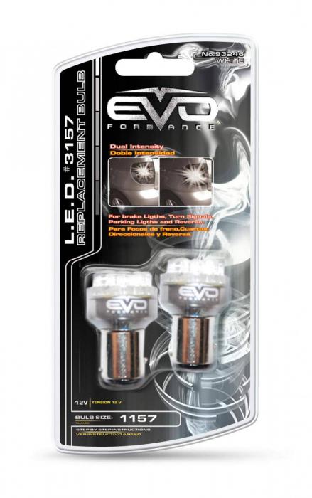 LED Лампа светодиодная EVO - P27W/3157/Белый (2шт) комплект