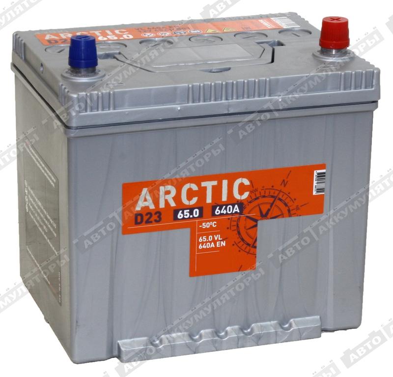 Легковой аккумулятор Titan Arctic Silver 6СТ-65.0 VL (D23FL)