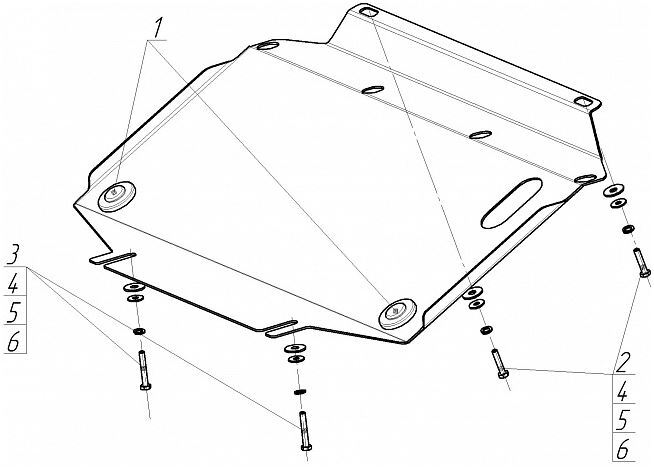 Установочный комплект для авт. багажника Thule 1438