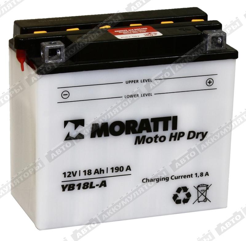 Мотоаккумулятор Moratti YB18L-A