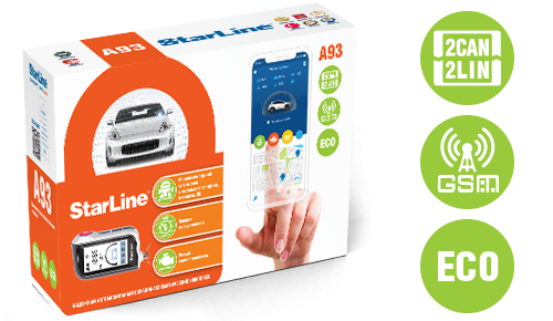 Автосигнализация StarLine А93 v2 2СAN+2LIN GSM ECO