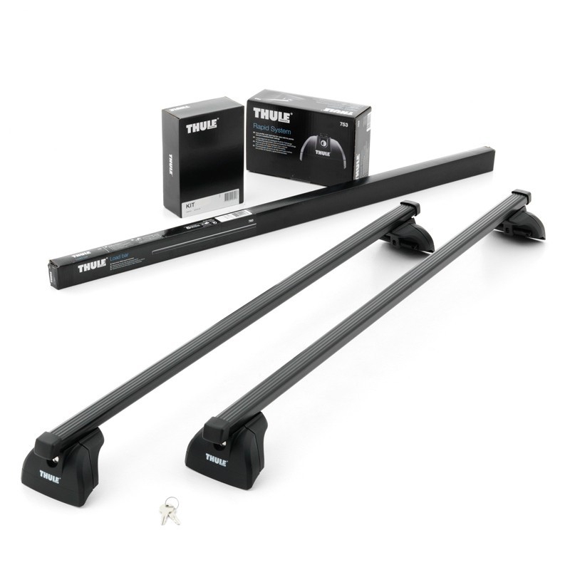 Стальной багажник на крышу автомобиля BMW 1-serie,  3-dr Hatchback 2007- Thule SquareBar- 1180 mm (Арт. 712200-753-3028)