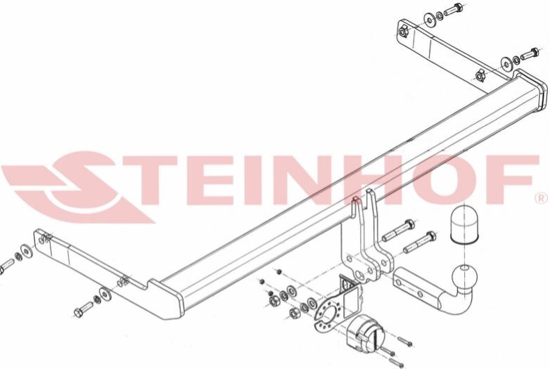 Фаркоп Steinhof для Skoda Superb и Volkswagen Passat/Arteon