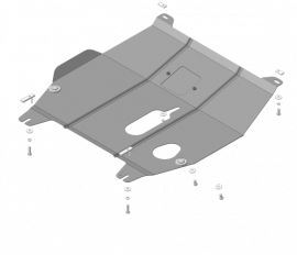 Защита стальная Мотодор для картера двигателя, КПП на Ravon Nexia R3