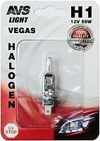 Галогенная лампа AVS Vegas в блистере H1.12V.55W.1 шт.