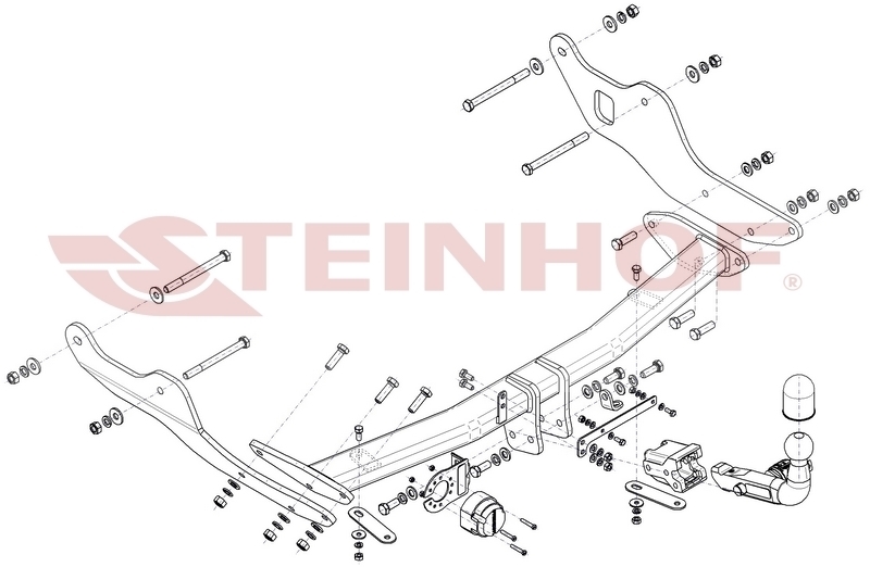 Фаркоп быстросъемный Steinhof для Hyundai Staria (US4)