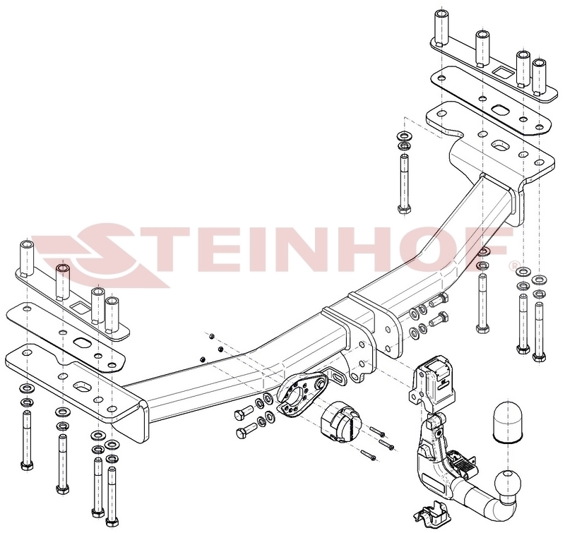 Фаркоп быстросъемный Steinhof для Land Rover Discovery Sport (L550)