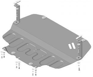 Защита стальная Мотодор для картера двигателя, КПП на Volkswagen Touran/Jetta Skoda Octavia/Superb/Yeti и SEAT Altea