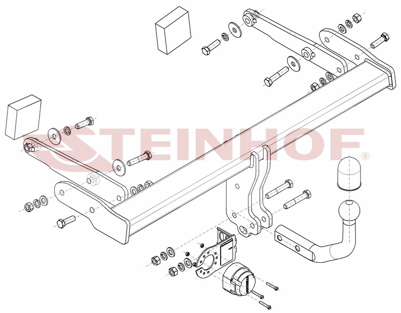 Фаркоп Steinhof для Audi A4 (B9)