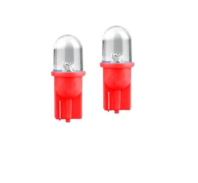 LED Лампа светодиодная EVO - W5W/T10 (линза) - Красный/2шт комплект