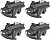 Стальной багажник на крышу автомобиля SSANGYONG, Rexton W, 5-dr SUV  2012-2017 Thule SquareBar- 1180 mm (Арт. 712200-757)