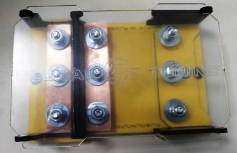 Дистрибьютор питания Global Tuning биполярный 3-канальный желтый