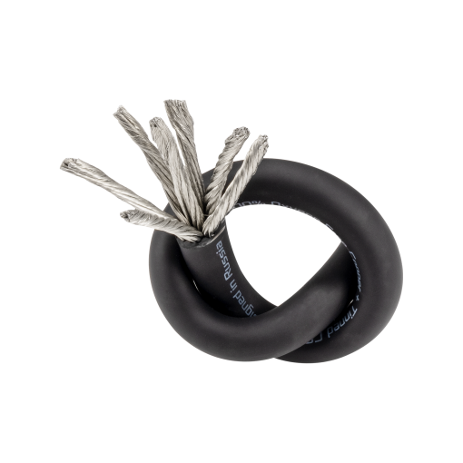 Силовой кабель DL Audio Raven Power Cable 0 Ga Black (1б-20м) (1м)