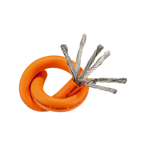 Силовой кабель DL Audio Raven Power Cable 0 Ga Orange (1б-20м) (1м)